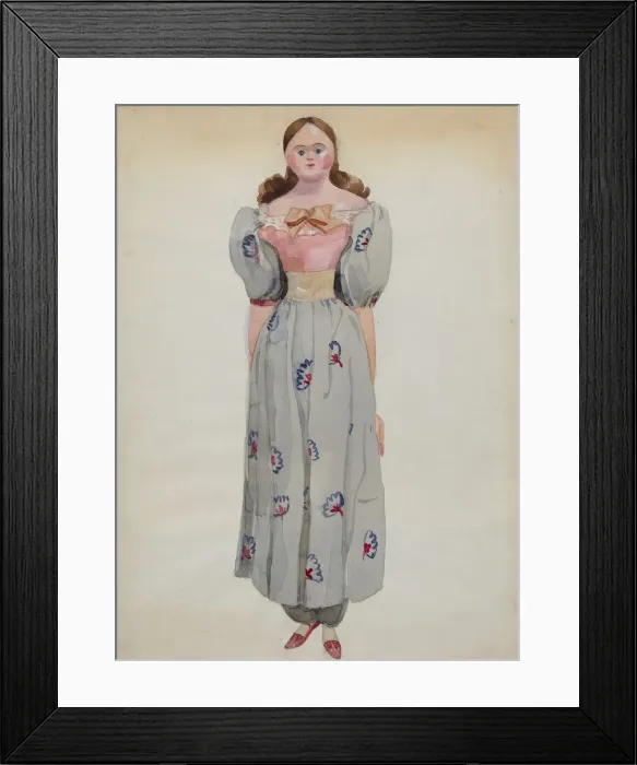 Framed Print : Doll, c. 1936. Creator: Marian Curtis Foster Framed Print : Doll, c. 1936. Creator: Marian Curtis Foster