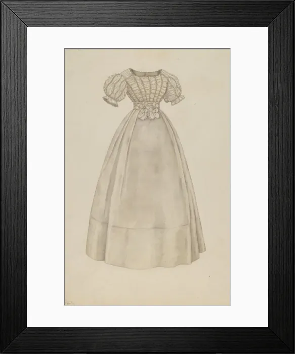 Framed Print : Wedding Dress, c. 1938. Creator: Catherine Fowler Framed Print : Wedding Dress, c. 1938. Creator: Catherine Fowler