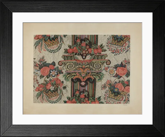 Framed Print : Printed Cotton, c. 1941. Creator: Catherine Fowler Framed Print : Printed Cotton, c. 1941. Creator: Catherine Fowler