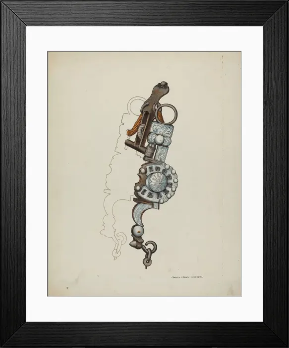 Framed Print : Spade Bit, c. 1936. Creator: Eva Fox Framed Print : Spade Bit, c. 1936. Creator: Eva Fox