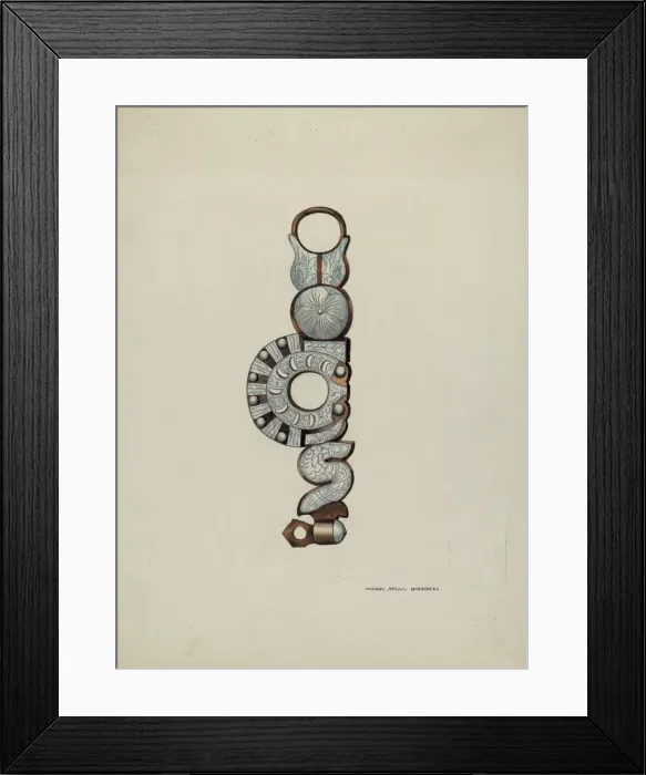 Framed Print : Spanish Spade Bit, c. 1936. Creator: Eva Fox Framed Print : Spanish Spade Bit, c. 1936. Creator: Eva Fox