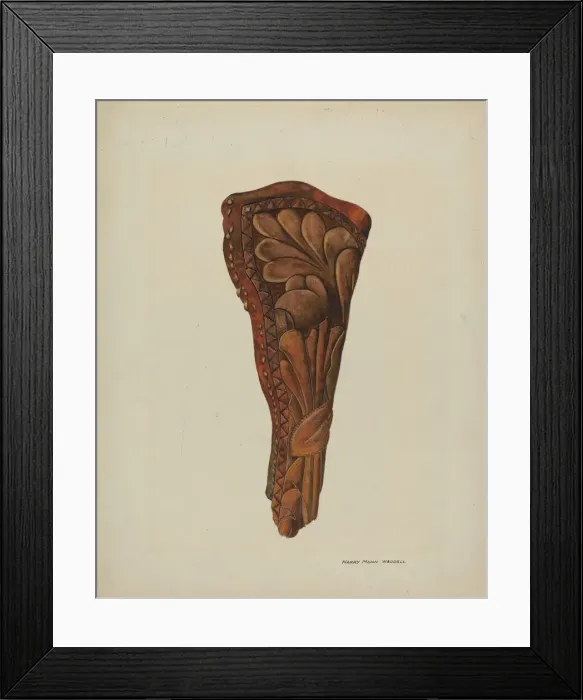 Framed Print : Gun Holster, c. 1936. Creator: Eva Fox Framed Print : Gun Holster, c. 1936. Creator: Eva Fox