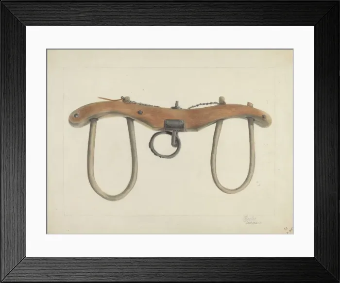Framed Print : Oxen Yoke, c. 1936. Creator: Cornelius Frazier Framed Print : Oxen Yoke, c. 1936. Creator: Cornelius Frazier