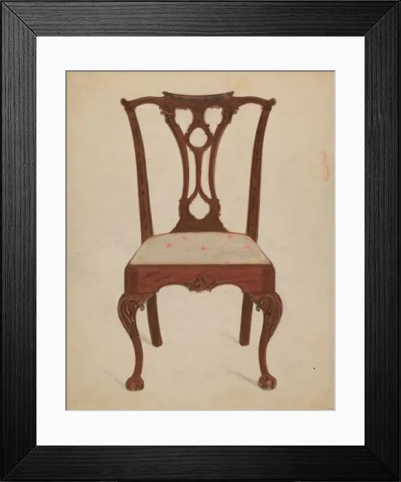 Framed Print : Chair, 1935 / 1942. Creator: John Garay Framed Print : Chair, 1935 / 1942. Creator: John Garay