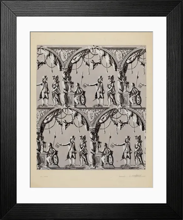 Framed Print : Wallpaper, c. 1937. Creator: John Garay Framed Print : Wallpaper, c. 1937. Creator: John Garay