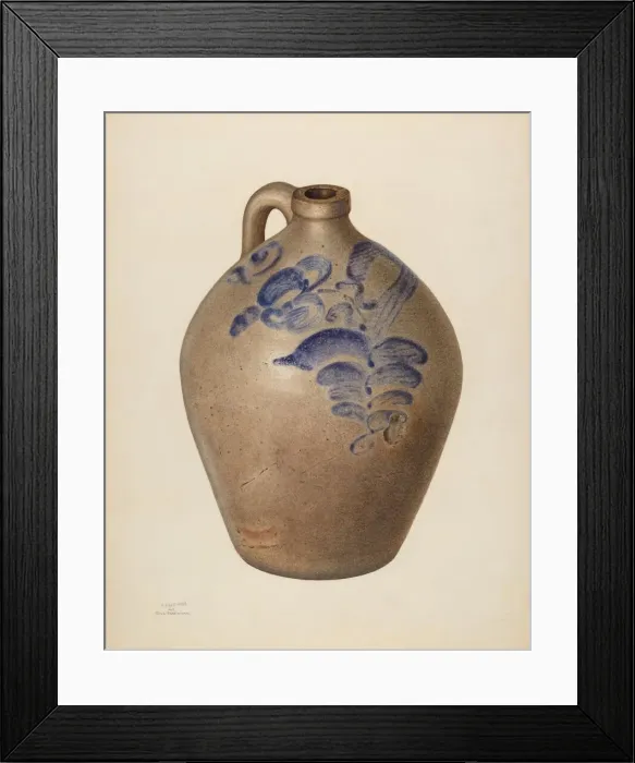 Framed Print : Jug, 1940-1941. Creator: Sara Garfinkel Framed Print : Jug, 1940-1941. Creator: Sara Garfinkel