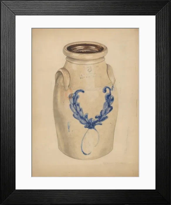 Framed Print : Crock, 1935 / 1942. Creator: Eleanor Gausser Framed Print : Crock, 1935 / 1942. Creator: Eleanor Gausser