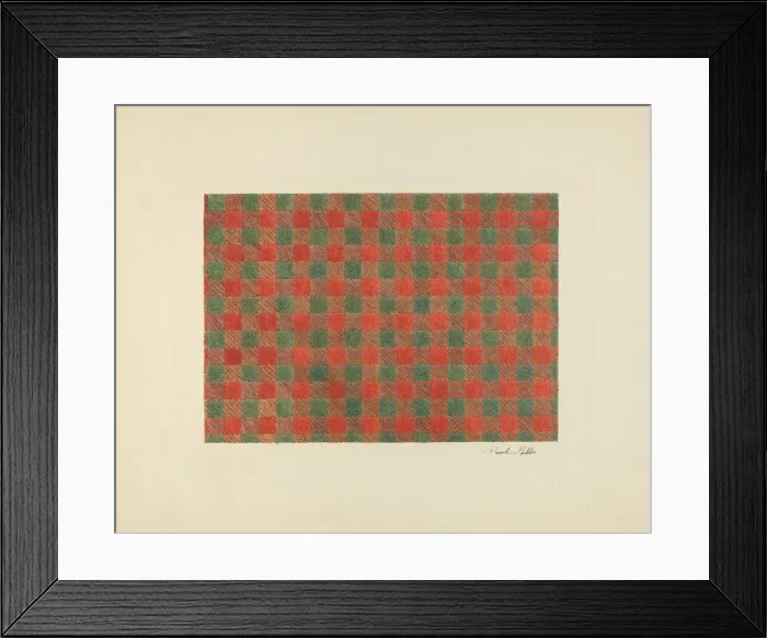Framed Print : Textile, c. 1941. Creator: Pearl Gibbo Framed Print : Textile, c. 1941. Creator: Pearl Gibbo