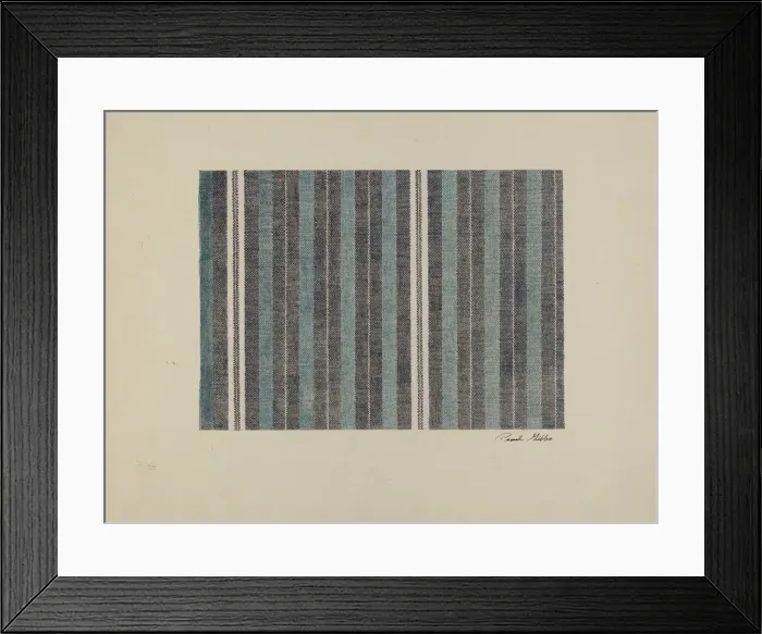 Framed Print : Woven Textile, c. 1942. Creator: Pearl Gibbo Framed Print : Woven Textile, c. 1942. Creator: Pearl Gibbo