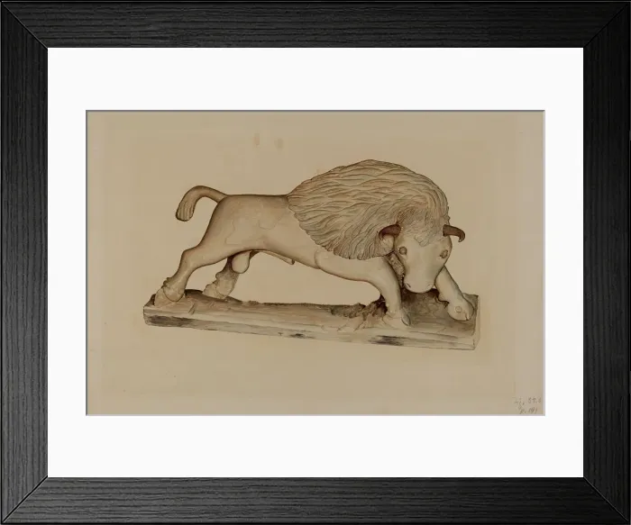 Framed Print : Buffalo, c. 1939. Creator: Robert Gilson Framed Print : Buffalo, c. 1939. Creator: Robert Gilson