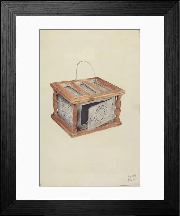 Framed Print : Foot Warmer, c. 1938. Creator: Robert Gilson