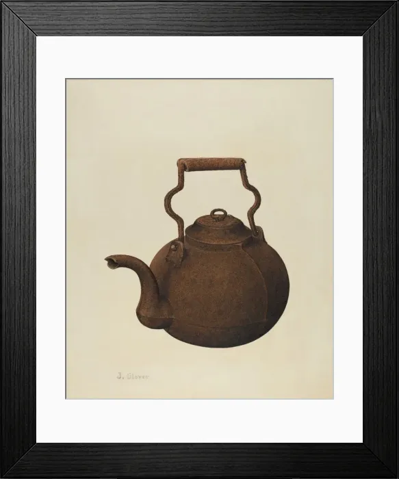 Framed Print : Kettle, 1935 / 1942. Creator: Joseph Glover Framed Print : Kettle, 1935 / 1942. Creator: Joseph Glover