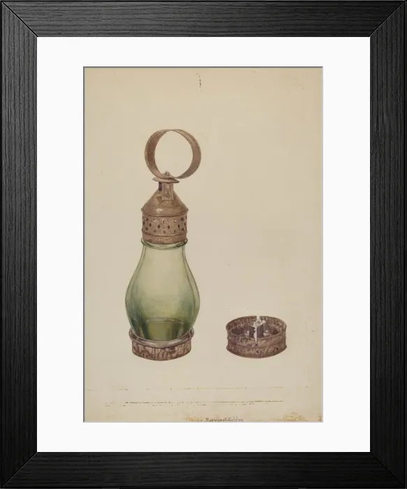 Framed Print : Lantern, c. 1941. Creator: Margaret Golden Framed Print : Lantern, c. 1941. Creator: Margaret Golden