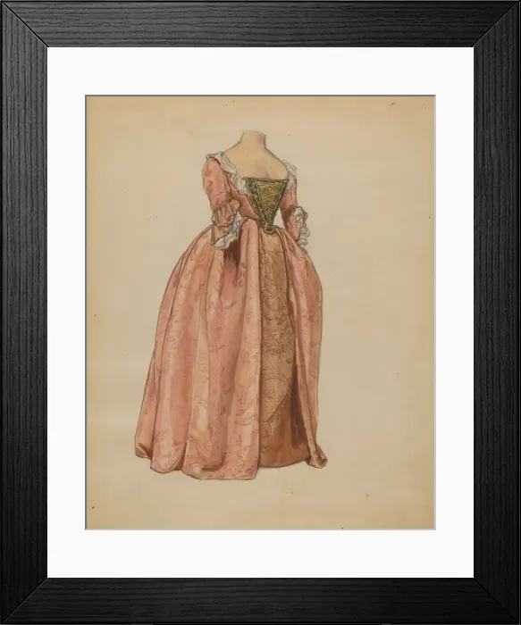 Framed Print : Dress, c. 1936. Creator: Jean Gordon Framed Print : Dress, c. 1936. Creator: Jean Gordon