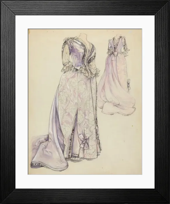 Framed Print : Dress, 1935 / 1942. Creator: Jean Gordon Framed Print : Dress, 1935 / 1942. Creator: Jean Gordon