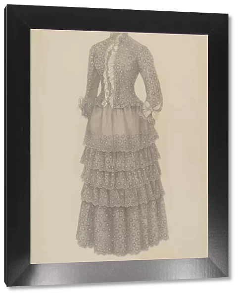 Bustle Dress, c. 1939. Creator: Mina Greene