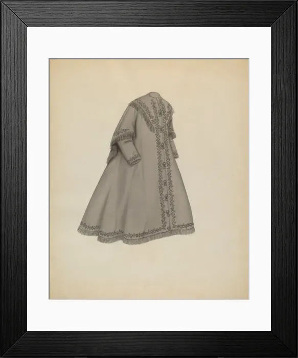 Framed Print : Coat, c. 1937. Creator: Mina Greene Framed Print : Coat, c. 1937. Creator: Mina Greene