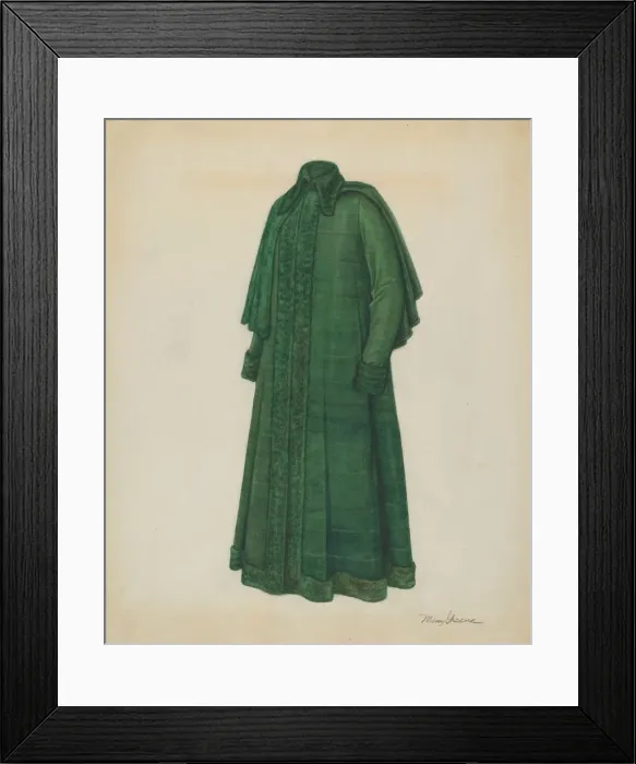 Framed Print : Womans Coat, c. 1937. Creator: Mina Greene Framed Print : Womans Coat, c. 1937. Creator: Mina Greene