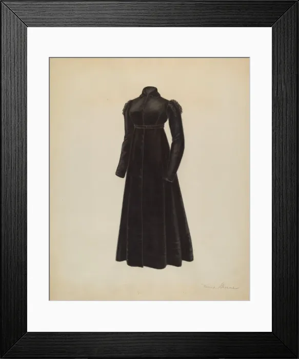Framed Print : Womans Coat, c. 1938. Creator: Mina Greene Framed Print : Womans Coat, c. 1938. Creator: Mina Greene