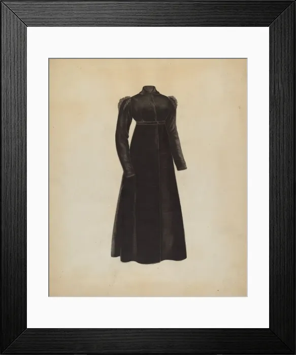 Framed Print : Womans Coat, 1935 / 1942. Creator: Mina Greene Framed Print : Womans Coat, 1935 / 1942. Creator: Mina Greene