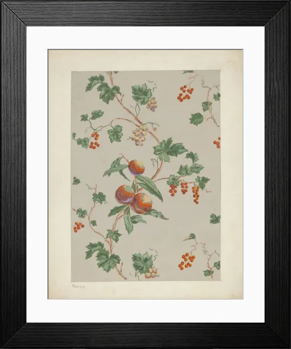 Framed Print : Wall Paper, c. 1937. Creator: Lee Hager Framed Print : Wall Paper, c. 1937. Creator: Lee Hager