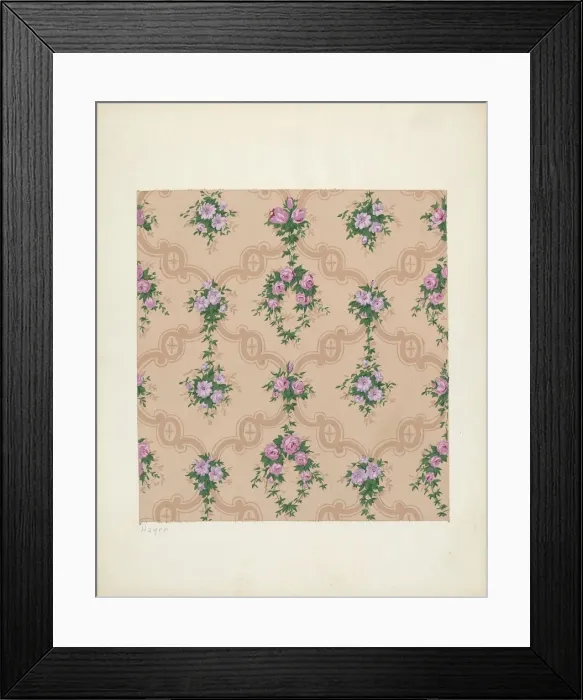 Framed Print : Wallpaper, 1935 / 1942. Creator: Lee Hager Framed Print : Wallpaper, 1935 / 1942. Creator: Lee Hager