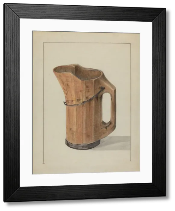 Framed Print : Pitcher, c. 1936. Creator: Yolande Delasser Framed Print : Pitcher, c. 1936. Creator: Yolande Delasser