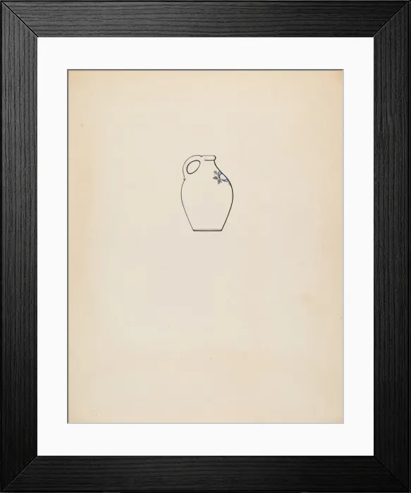 Framed Print : Jug, c. 1937. Creator: Yolande Delasser Framed Print : Jug, c. 1937. Creator: Yolande Delasser