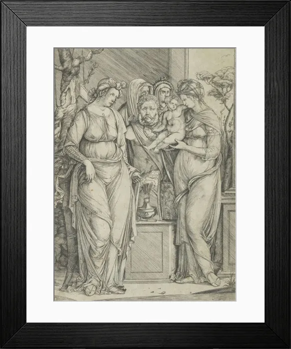 Framed Print : The sacrifice to Priapus (the larger version), ca. 1499-1501. Creator: Jacopo de Barbari Framed Print : The sacrifice to Priapus (the larger version), ca. 1499-1501. Creator: Jacopo de Barbari