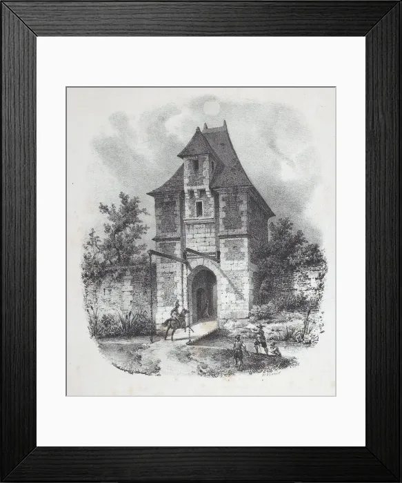 Framed Print : Henri IV Entering at Aumale, 1822. Creator: Emile Jean-Horace Vernet