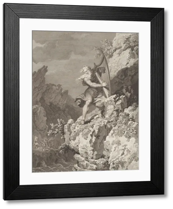 Framed Print : The Bard, 1784. Creators: John Hall, Samuel Middiman Framed Print : The Bard, 1784. Creators: John Hall, Samuel Middiman