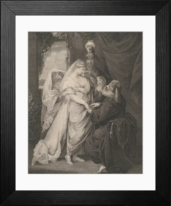 Framed Print : Antony and Cleopatra, Act 1, Scene 2: Charmian-'Good Sir, give me good fortune, January 1, 1817. Creator: John Hall Framed Print : Antony and Cleopatra, Act 1, Scene 2: Charmian-'Good Sir, give me good fortune, January 1, 1817. Creator: John Hall