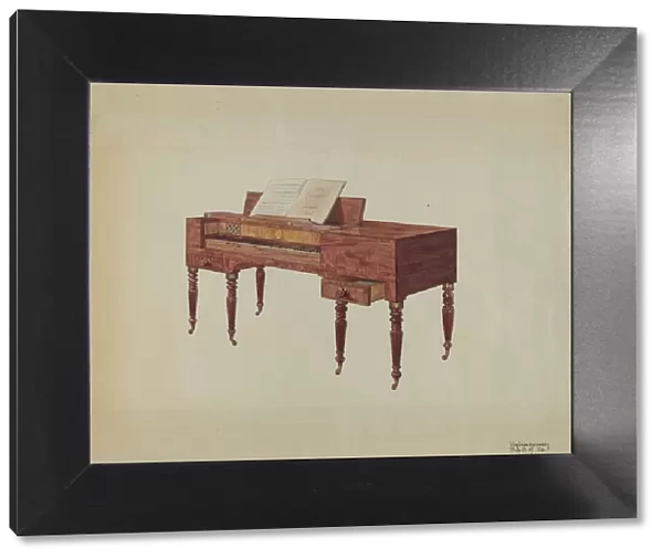 Piano, c. 1939. Creator: Virginia Kennady