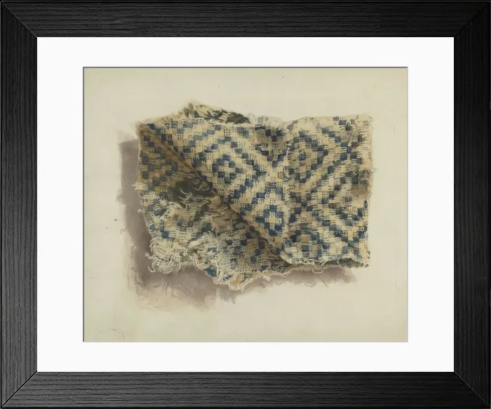 Framed Print : Shaker Coverlet, 1935 / 1942. Creator: Alois E. Ulrich Framed Print : Shaker Coverlet, 1935 / 1942. Creator: Alois E. Ulrich