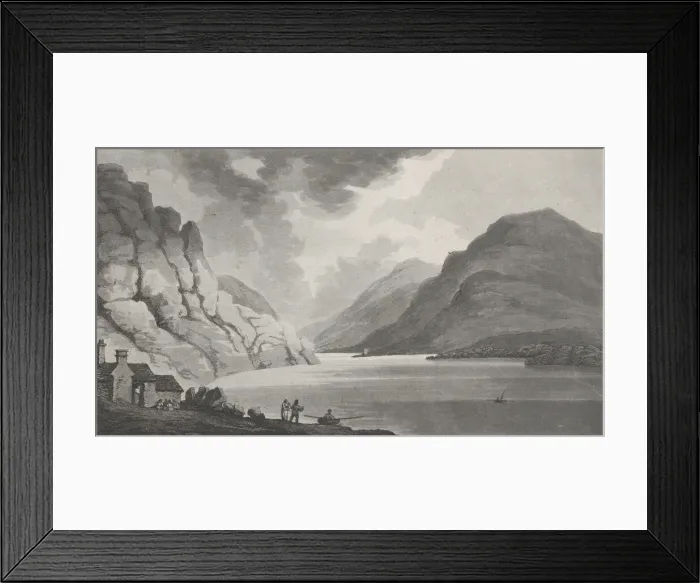 Framed Print : Snowdon from Llanberris Lake, from Remarks on a Tour to North and South Wales, 1799. Creator: John Hill Framed Print : Snowdon from Llanberris Lake, from Remarks on a Tour to North and South Wales, 1799. Creator: John Hill