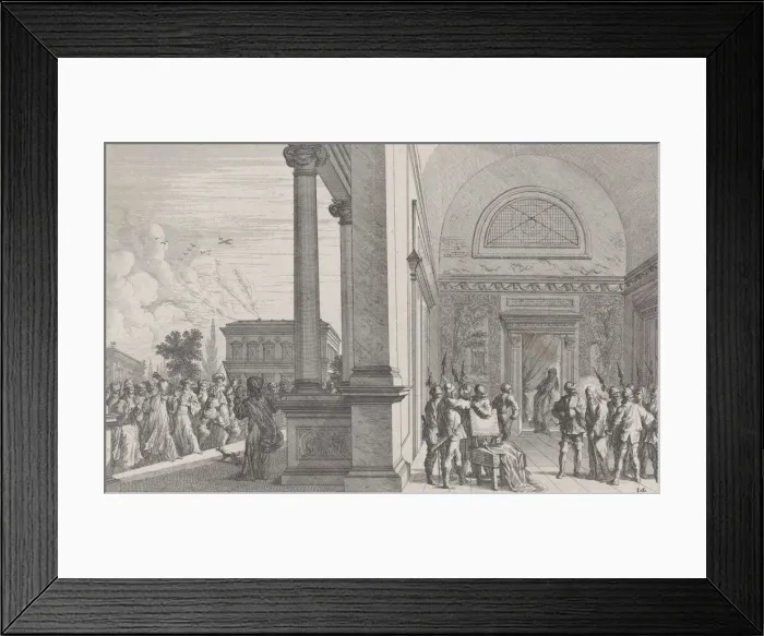 Framed Print : Pilate attempting to discharge Christ, from Iconographia, 1670. Creator: Melchior Küsel Framed Print : Pilate attempting to discharge Christ, from Iconographia, 1670. Creator: Melchior Küsel