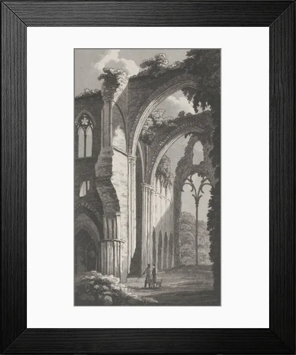 Framed Print : Tintern Abbey, from Remarks on a Tour to North and South Wales, in the year 1797, January 1, 1800. Creator: John Hill Framed Print : Tintern Abbey, from Remarks on a Tour to North and South Wales, in the year 1797, January 1, 1800. Creator: John Hill