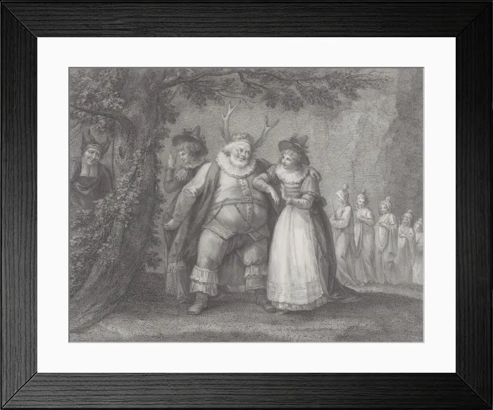 Framed Print : Falstaff at Hernes Oak (Shakespeare, Merry Wives of Windsor, Act 5, Scene 5), May 30, 1793. Creator: Michele Beneditti Framed Print : Falstaff at Hernes Oak (Shakespeare, Merry Wives of Windsor, Act 5, Scene 5), May 30, 1793. Creator: Michele Beneditti