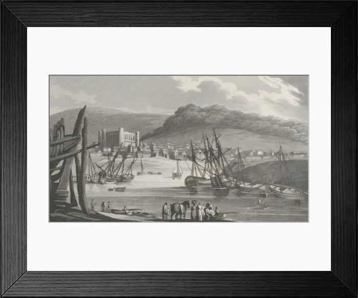 Framed Print : Swansey, from Remarks on a Tour to North and South Wales, in the year 1797, February 1, 1800. Creator: John Hill Framed Print : Swansey, from Remarks on a Tour to North and South Wales, in the year 1797, February 1, 1800. Creator: John Hill
