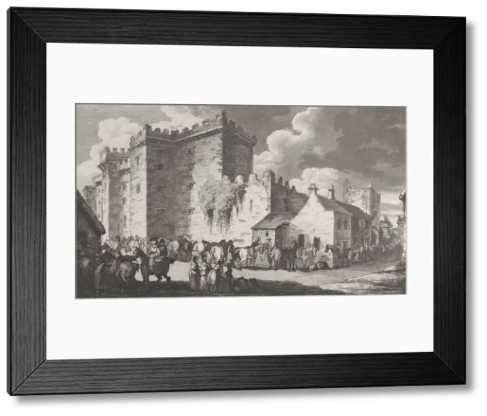 Framed Print : Cardiff Castle, from Remarks on a Tour to North and South Wales, in the year 1797, August 26, 1799. Creator: John Hill Framed Print : Cardiff Castle, from Remarks on a Tour to North and South Wales, in the year 1797, August 26, 1799. Creator: John Hill
