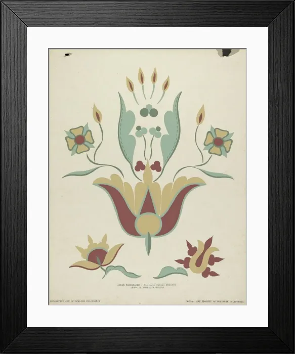 Framed Print : San Luis Obispo Mission Altar Tabernacle From the portfolio Decorative Art... 1935 / 1942. Creator: Unknown Framed Print : San Luis Obispo Mission Altar Tabernacle From the portfolio Decorative Art... 1935 / 1942. Creator: Unknown