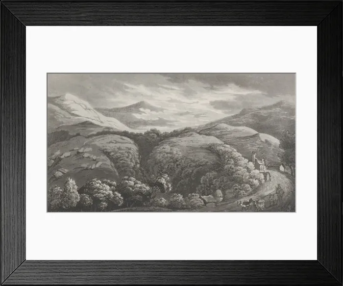 Framed Print : Festiniog, from Remarks on a Tour to North and South Wales, in the year 1797, September 1, 1799. Creator: John Hill Framed Print : Festiniog, from Remarks on a Tour to North and South Wales, in the year 1797, September 1, 1799. Creator: John Hill