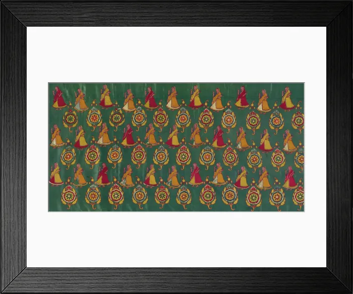 Framed Print : Part of a Skirt, India, Late 19th century. Creator: Unknown Framed Print : Part of a Skirt, India, Late 19th century. Creator: Unknown