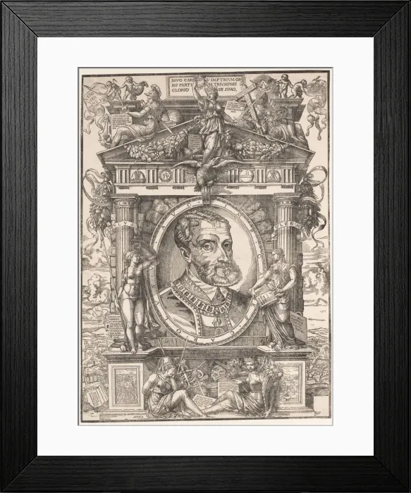 Framed Print : Emperor Charles V, 1550. Creator: Anon Framed Print : Emperor Charles V, 1550. Creator: Anon