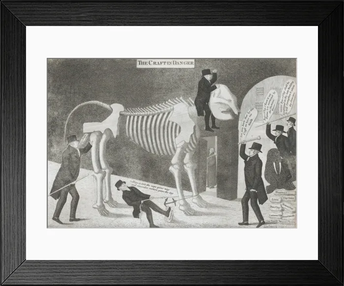 Framed Print : The Craft in Danger, 1817. Creator: John Kay