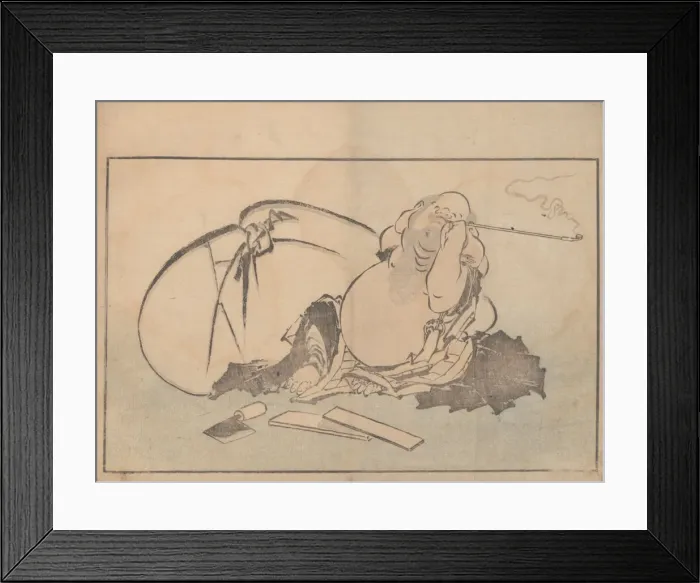 Framed Print : Peonies and Irises, from the album Pictures after Nature, ca. 1814. ca. 1814. Creator: Hokusai Framed Print : Peonies and Irises, from the album Pictures after Nature, ca. 1814. ca. 1814. Creator: Hokusai