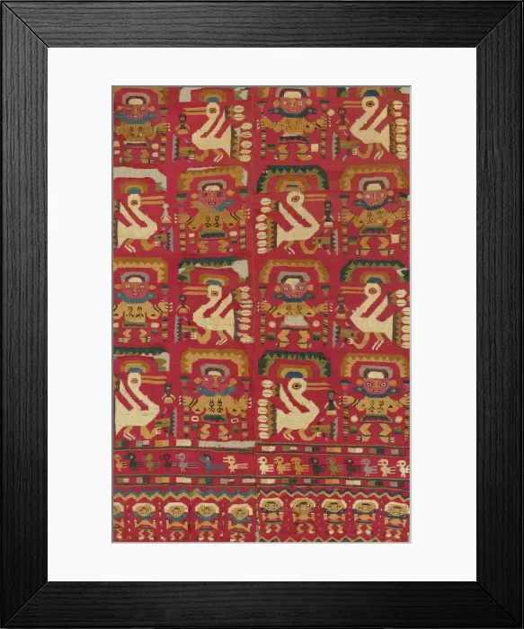 Framed Print : Panel, Peru, 1000 / 1476. Creator: Unknown Framed Print : Panel, Peru, 1000 / 1476. Creator: Unknown