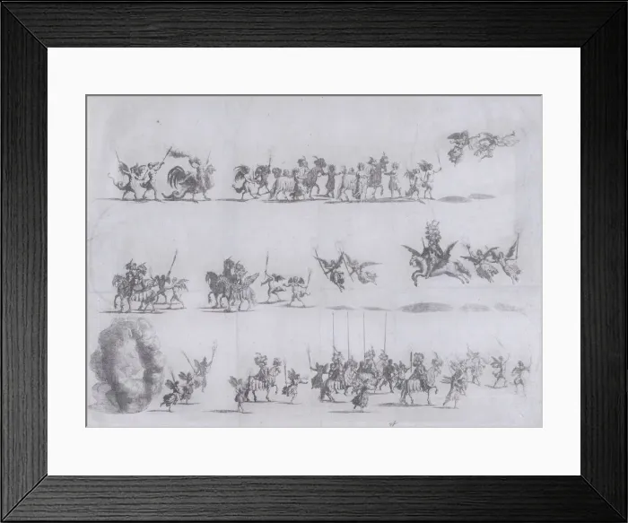 Framed Print : Plate 10 from Pietro Paulo Bissari, Antiopa, 1662. Creator: Mathaus Küsel Framed Print : Plate 10 from Pietro Paulo Bissari, Antiopa, 1662. Creator: Mathaus Küsel