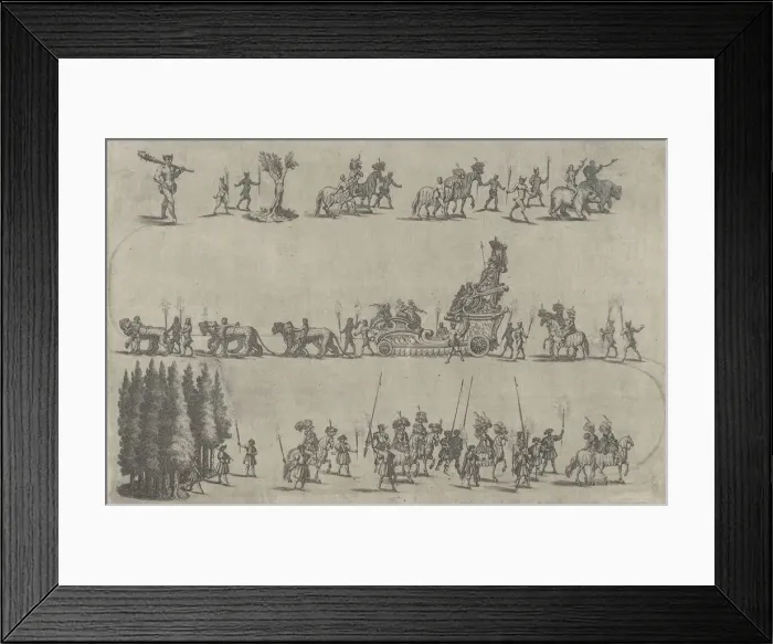 Framed Print : Plate 7 from Pietro Paulo Bissari, Antiopa, 1662. Creator: Mathaus Küsel Framed Print : Plate 7 from Pietro Paulo Bissari, Antiopa, 1662. Creator: Mathaus Küsel