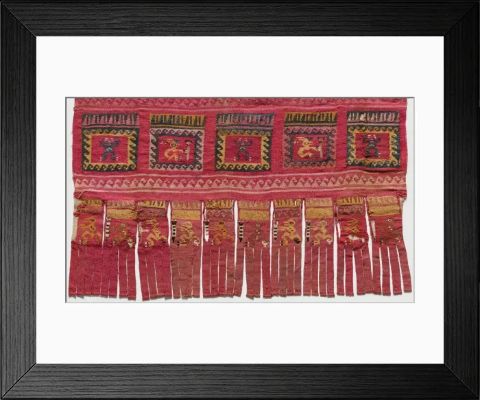 Framed Print : Panel, Peru, 1250 / 1470. Creator: Unknown Framed Print : Panel, Peru, 1250 / 1470. Creator: Unknown